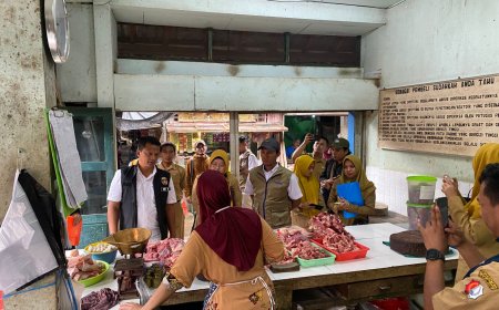 Satgas Saber Polres Bojonegoro Bersama TPID Sidak Harga Sembako Jelang Ramadhan