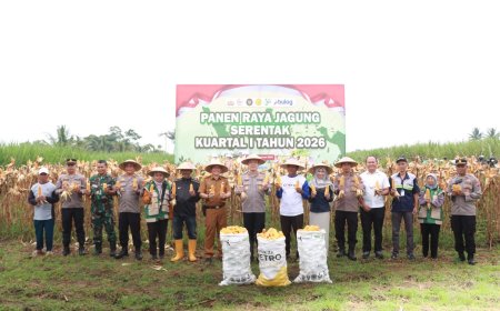 Polres Malang Panen Jagung 8 Ton sebagai Upaya Jaga Stok Pangan