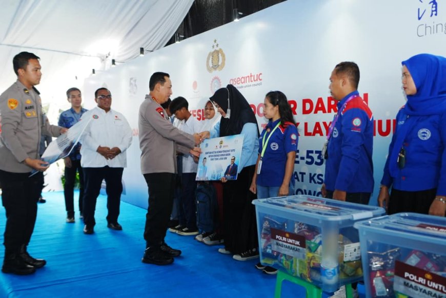 Kapolri Perkuat Komitmen pada Buruh di HUT ke-53 KSPSI