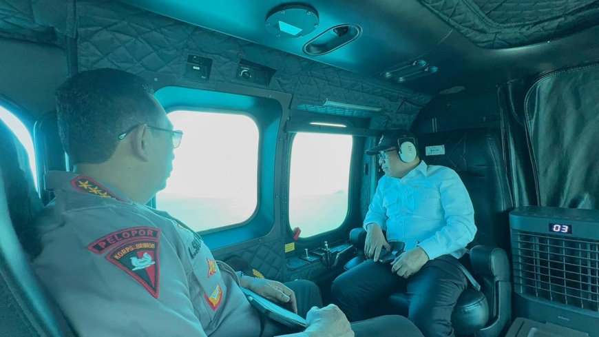 Cek Kesiapan Mudik di Merak, Kapolri hingga Panglima TNI Naik Heli