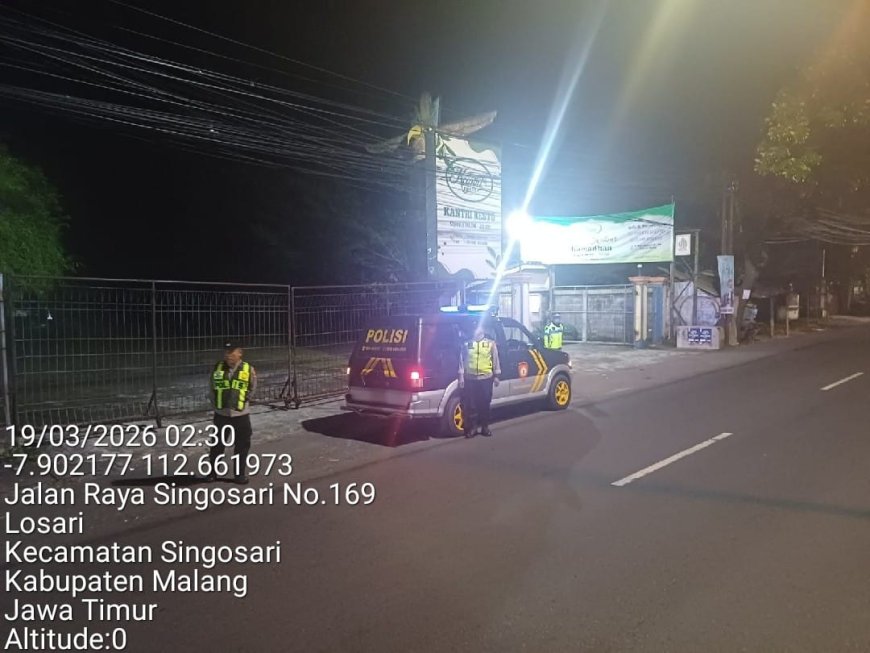 Respon Cepat Aduan 110, Polisi Bubarkan Balap Liar di Singosari
