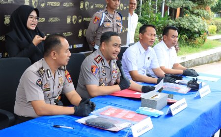 6 Pelaku Narkoba Ditangkap, Polres Gresik Ungkap Jaringan Antar Pulau