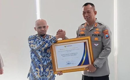Polresta Sidoarjo Terima Penghargaan Pelayanan Publik dari Ombudsman RI