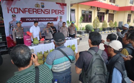 Polres Pasuruan Ungkap Kasus Penyalahgunaan LPG Subsidi, Dua Tersangka Diamankan