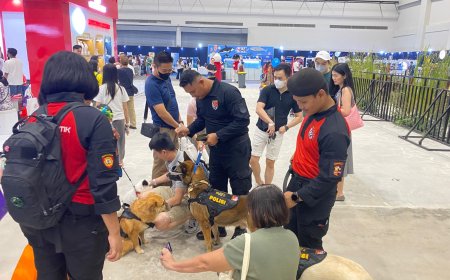 Polisi K-9 Perkenalkan Peran Strategis di Pet Adventure Wonderland