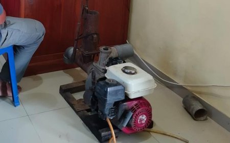 Polsek Kartoharjo Amankan Pelaku, Barang Bukti Pompa Air Disita