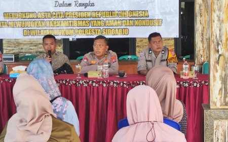 Polresta Sidoarjo Gelar Curhat Kamtibmas, Fokus Solusi Kamtibmas