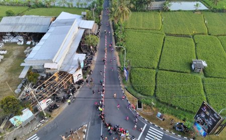 ETLE Drone Patrol Presisi Temani Langkah Runners di Kemala Run 2026   