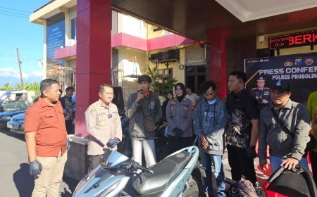 Polres Probolinggo Temukan Motor Hilang, Korban Curanmor Kembali Tersenyum