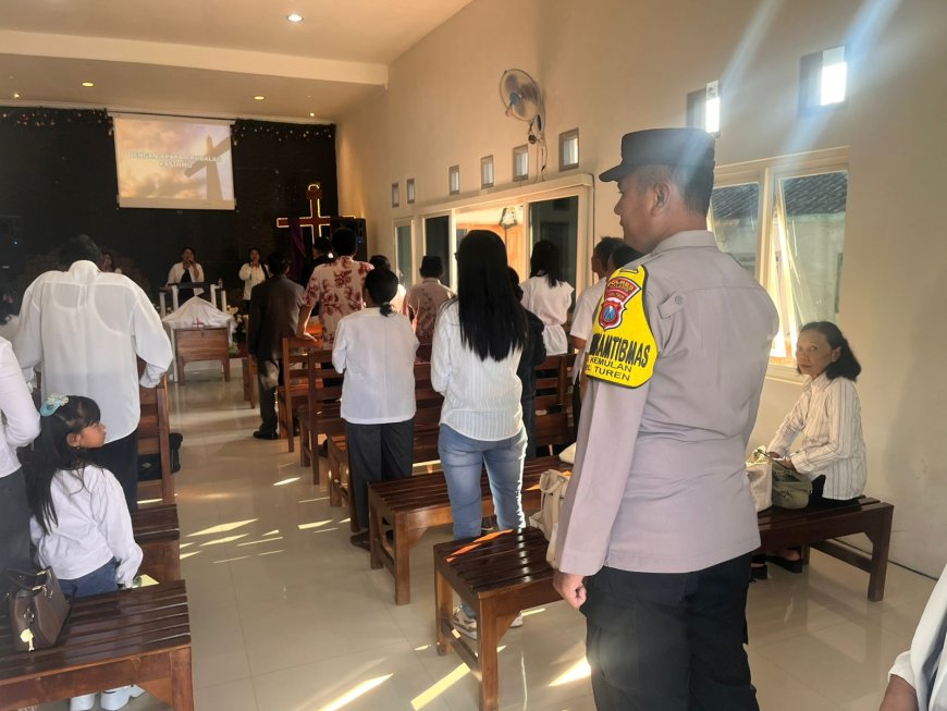 Polres Malang Pastikan Keamanan Gereja Terjaga