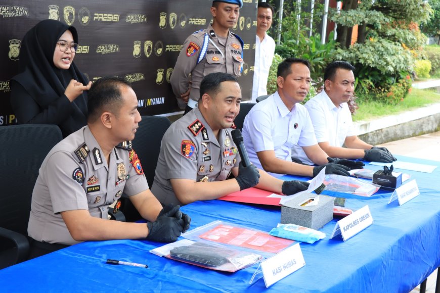 Polres Gresik Sikat Jaringan Narkoba Lintas Pulau, 6 Tersangka Ditangkap