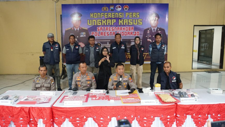 Polresta Sidoarjo Ungkap 19 Kasus Narkoba, 4.000 Jiwa Terselamatkan