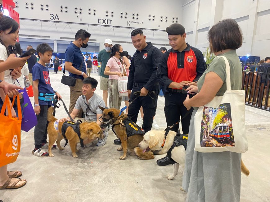 Polisi K-9 Perkenalkan Peran Strategis di Pet Adventure Wonderland
