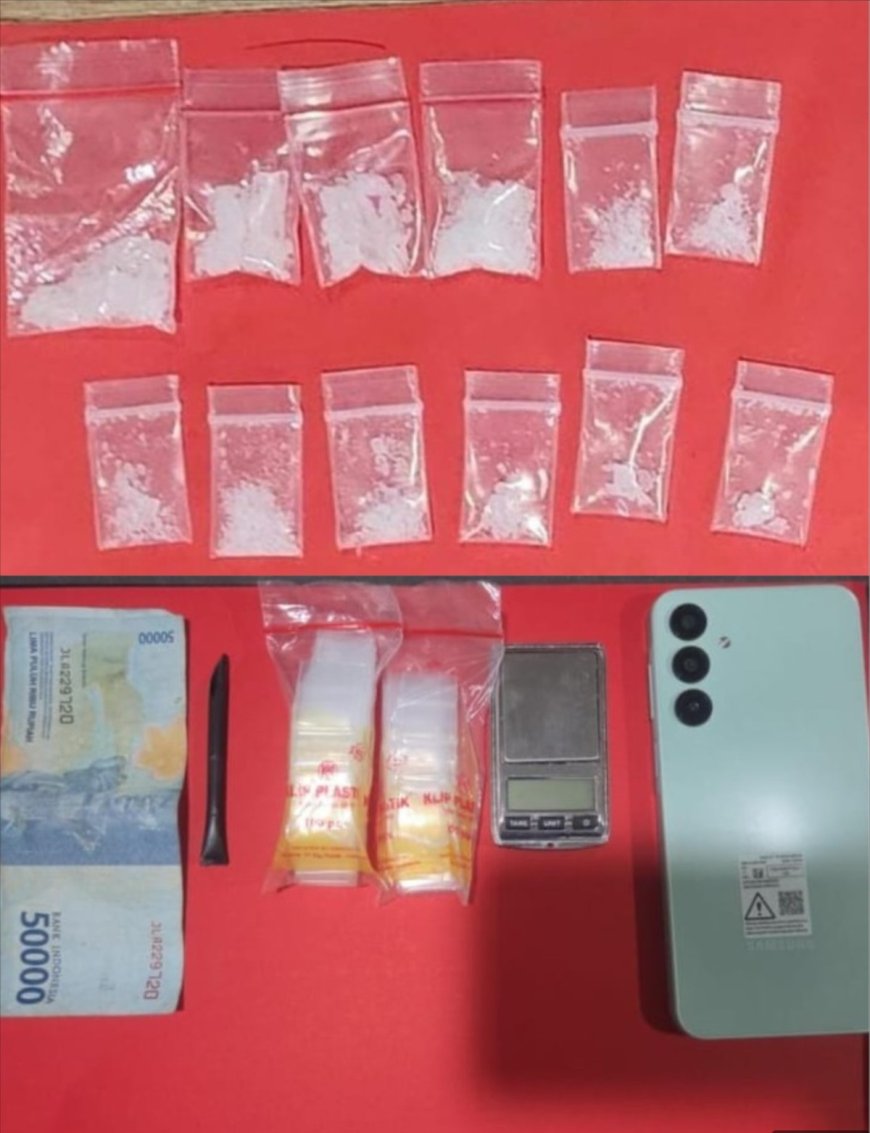 Peredaran Sabu Terbongkar, Kurir Diamankan Polisi