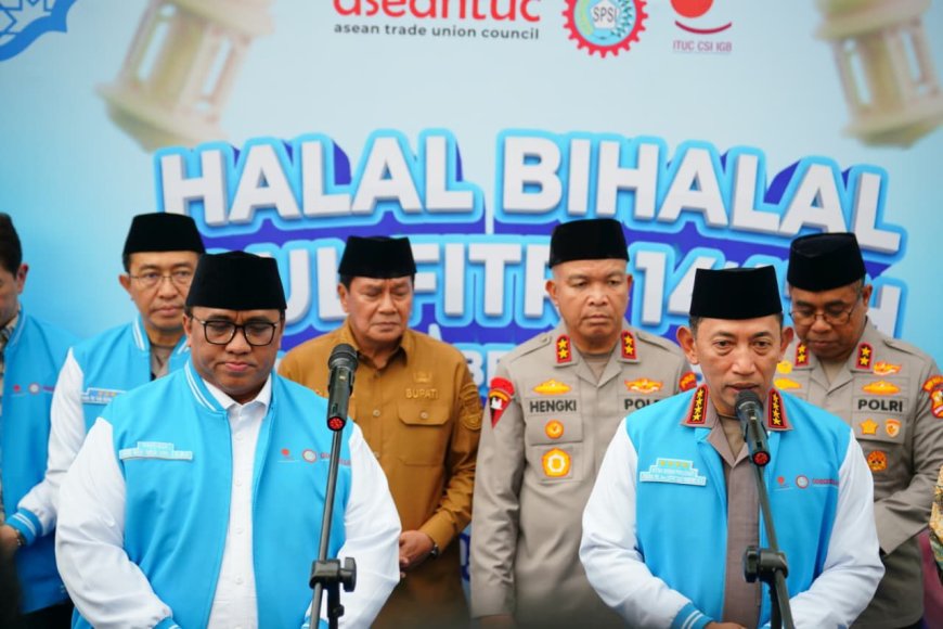 Kapolri Dorong Harmoni Industrial Lewat Halal Bihalal