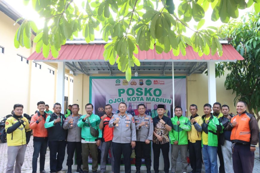 Posko Ojol Diresmikan, Sinergi Polisi dan Mitra Semakin Kuat
