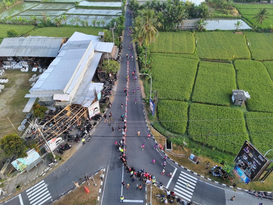 Teknologi Drone ETLE Hadir Amankan Kemala Run 2026