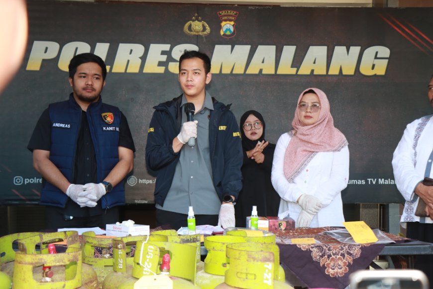 Polisi Bongkar Gudang Pengoplos LPG Bersubsidi di Kepanjen