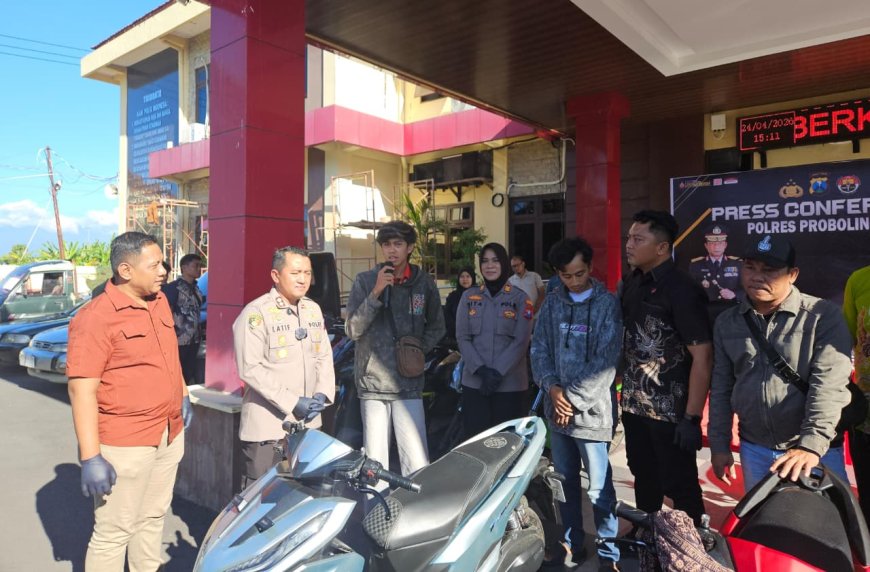 Polres Probolinggo Temukan Motor Hilang, Korban Curanmor Kembali Tersenyum