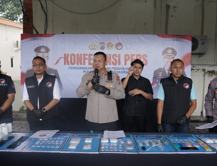 Polres Mojokerto Kota Tindak Tegas Peredaran Narkoba Ilegal